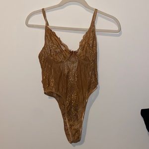 NWT pretty little thing high leg page bodysuit